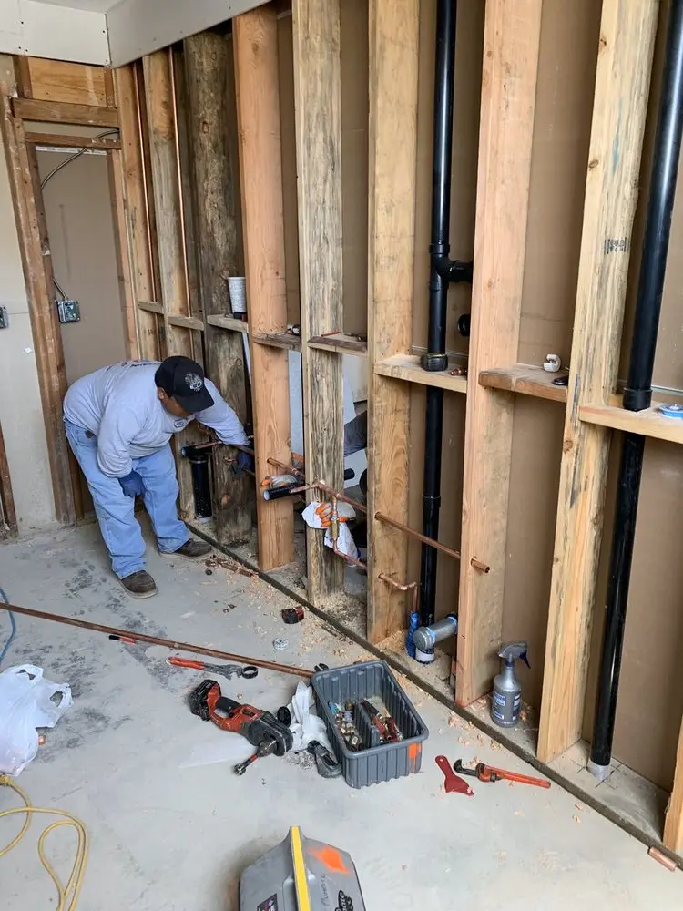 Commercial rough-in plumbing for Gas Line Repair in Uleta